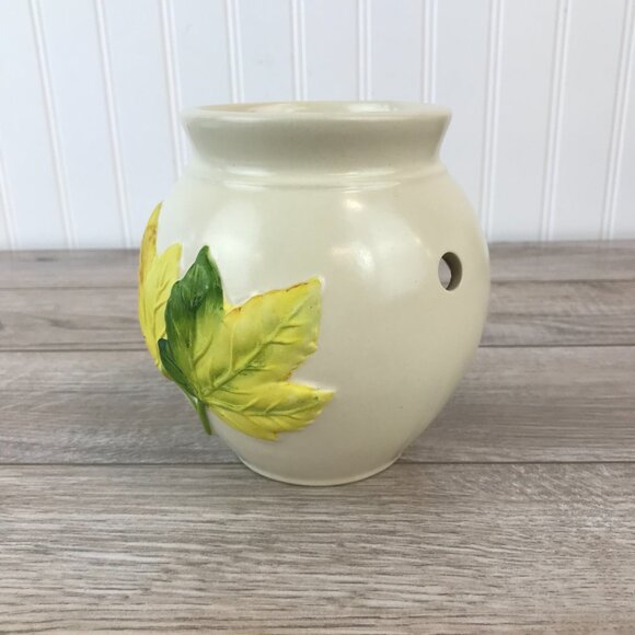 PartyLite Ceramic Wax Melting Pot Candle Warmer, Aroma Melts, Autumn Leaves - Picture 4 of 9